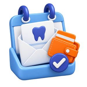 Dental patient billing icon